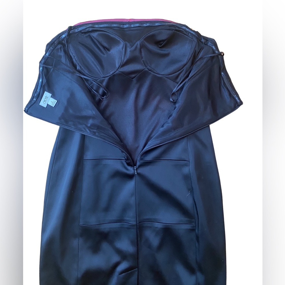 Cach Sz 2 Strapless Structured-Stretch Dress Geom… - image 6